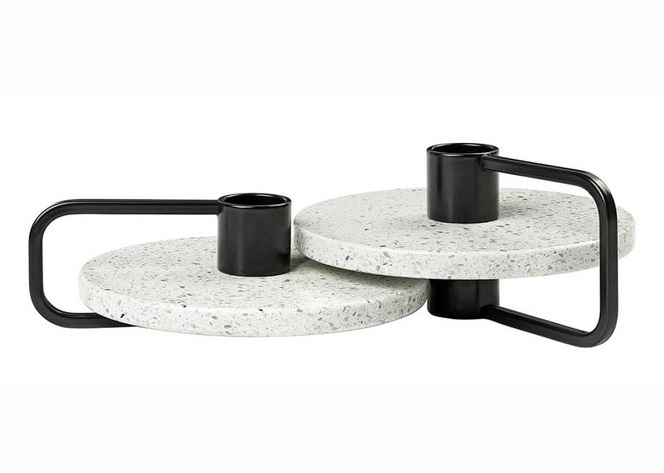 Castea Terazzo kaarsenstandaard set/2 "Blomus"