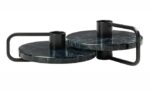 Castea Marmer kaarsenstandaard set/2 "Blomus"