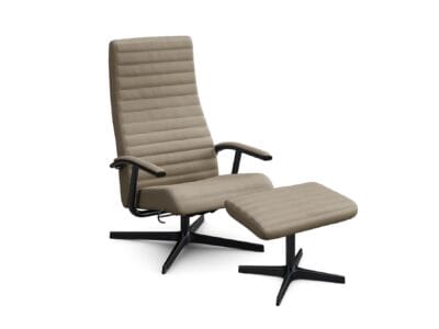 Cuba relaxfauteuil met hocker "Hulshoff Design"