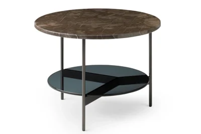 Tampa Round Double salon/ bijzettfafel "Leolux"