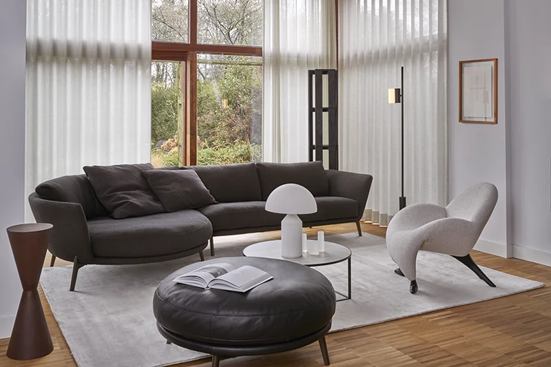 Chaise longue rond