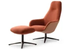 Spot Two draaifauteuil met hoge rug "Pode"