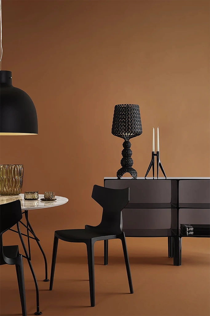 ghost buster, kabuki tafellamp en bellissima hanglamp